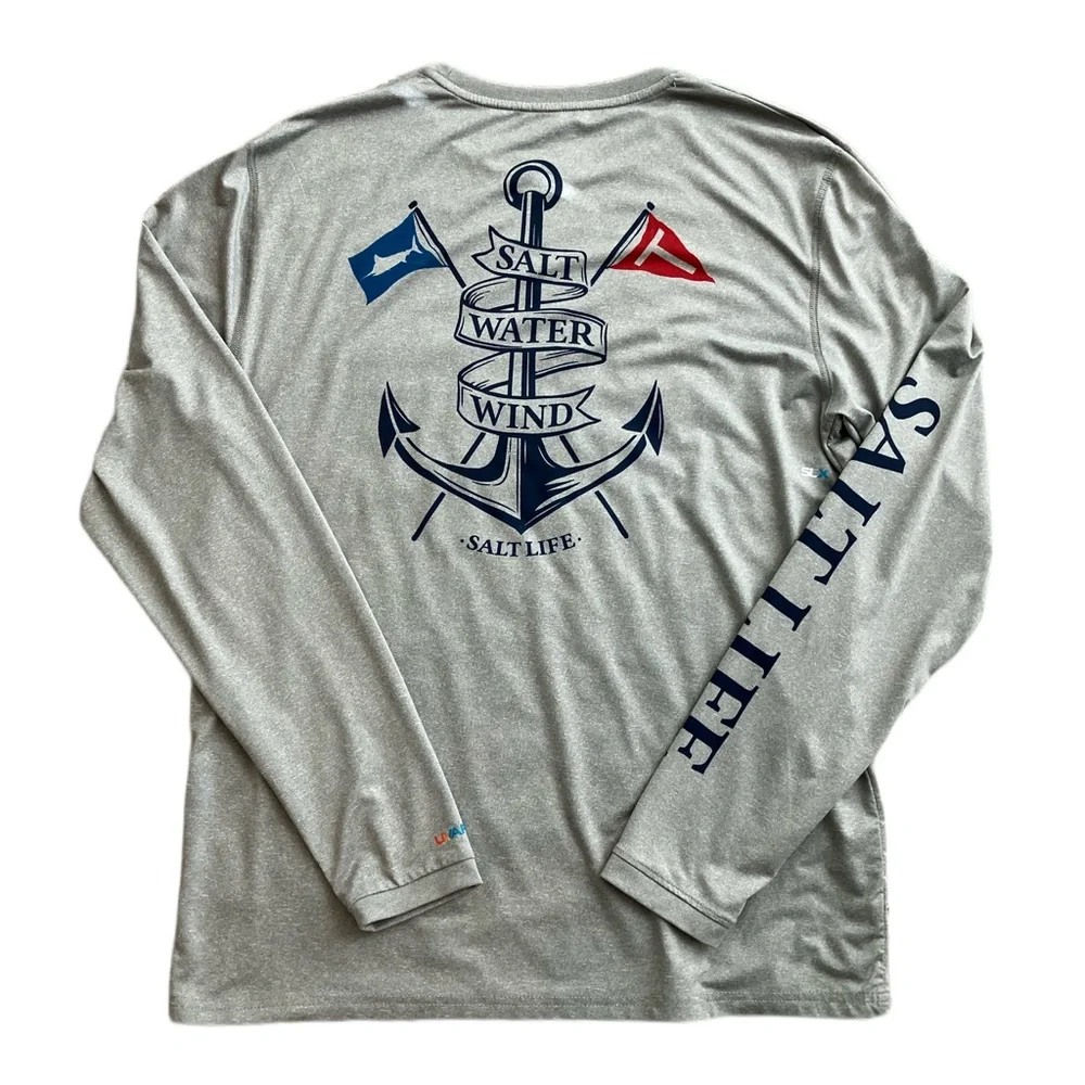 Salt Life Marlin Territory Long Sleeve Performance Pocket Tee - Picture 3 of 4